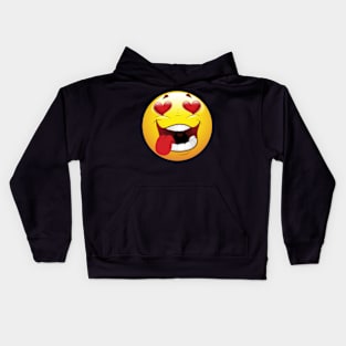 In Love Smiley Face Emoticon Kids Hoodie